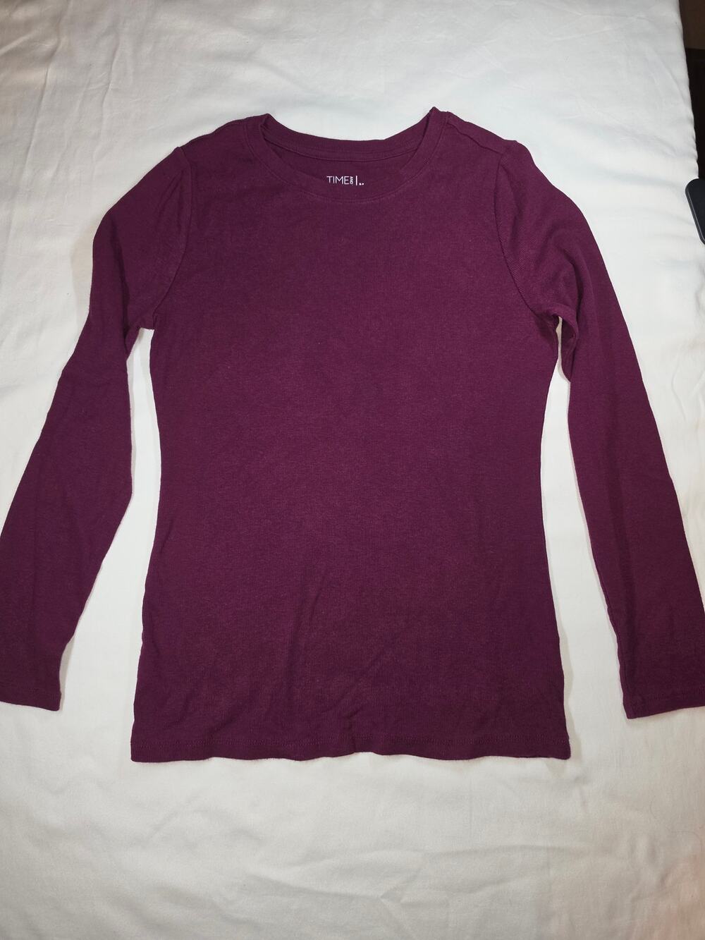Burgundy Long Sleeve Top